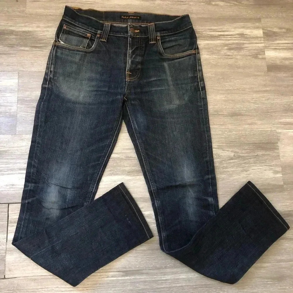 Nudie Jeans Men's Skinny Jeans - Dark Blue
